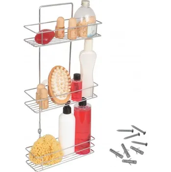 Držák na ručník Erga Miko S3, tříúrovňová police 23x8x51 cm, chromová, ERG-YKA-E.MIKO S3