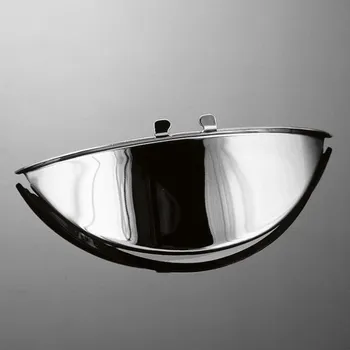 Osvětlení pro motocykl Highway Hawk H66-053 Štítek světla hladký 140mm chrom - Chrom