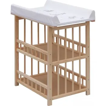 přebalovací pult a komoda Přebalovací pult Jáš Přírodní Oslík bílý (2903)