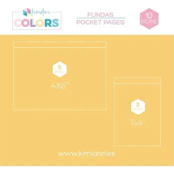 Obálka Kimidori Celofánové obaly na obálky 8 × 10,5 cm (5 ks) a 16 × 10,5 cm (5 ks)