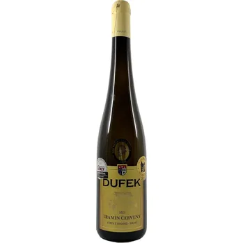 Víno Dufek Tramín červený Výběr z hroznů 2021, suché 0,75l