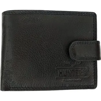 Peněženka Kožená peněženka HUNTERS BLACK se zápinkou