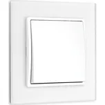 Elhard Vera Glass VG5301W vypínač č.1 - komplet, bílý