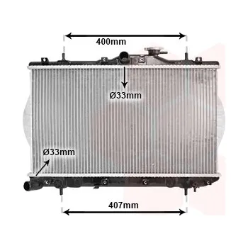 Autodíl Chladič, chlazení motoru VAN WEZEL 82002047
