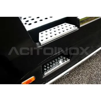 Tuning Nerezové kryty schůdku na mezinápravovém spoileru, Renault T