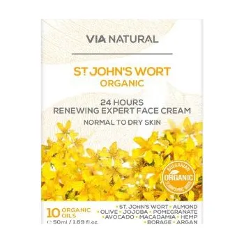 Pleťový krém Obnovující pleťový krém s bio třezalkou Via natural 50ml