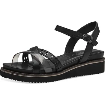 Dámské sandále DÁMSKÉ SANDÁLY TAMARIS 1-28255-42 001 ČERNÁ Barva: Černá, Velikost: 39