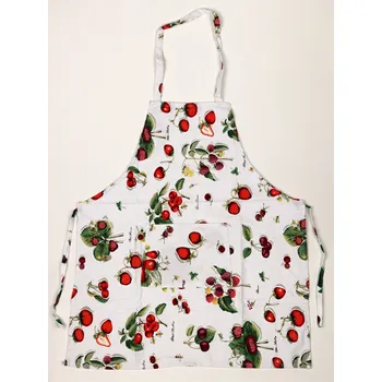 Chňapka JAHU s.r.o. Bavlněná kuchyňská zástěra jahoda 42 x 60 cm