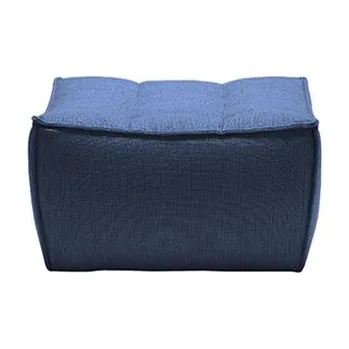 Otoman Otoman / podnožka Ethnicraft N701 látka tmavě modrá 70x70 v.43