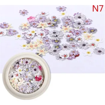 Květinové ozdoby pro DIY šperky či nail art | Květinové aplikace na nehty - N7