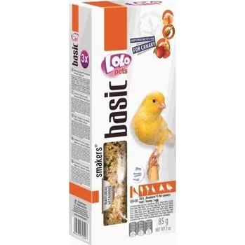 Krmivo pro ptáka LOLO SMAKERS MIX 3 klasy mix (ovoce,med,vejce) kanár 85 g