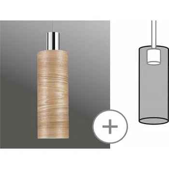 Bodové svítidlo PAULMANN URail stínidlo Vitus 2Easy 110mm dřevo
