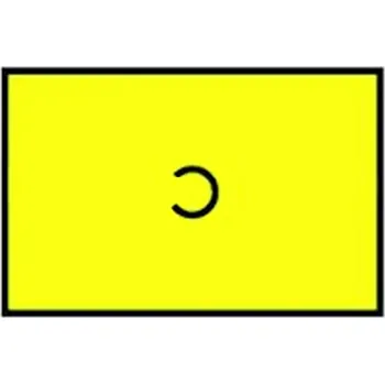 Etiketa cenová Motex 16x23 mm, žlutá, 870 ks