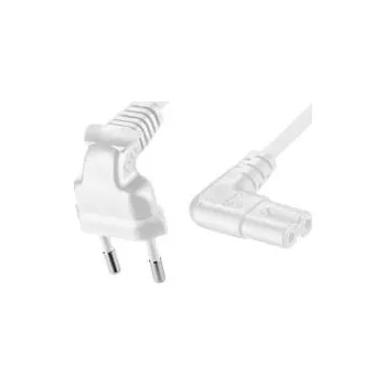 Elektrická zásuvka GOOBAY Kabel CEE 7/16 (C) úhlová vidlice, IEC C7 úhlová zásuvka 0,7m