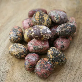 Drahý kámen Leopardí jaspis - tromlovaný mix M