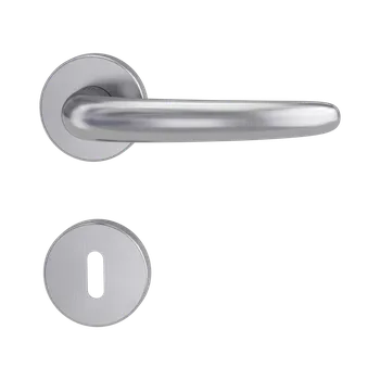 Dveřní kování GK - ULMER - R rozety BB, klika/klika BN - Broušená nerez (71)