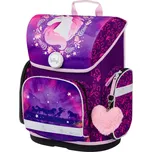 Školní aktovka pro prvňáčky Baagl ERGO Kůň – fialová