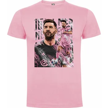 Chlapecké tričko Tričko Messi Inter Miami Barva: Světle růžová, Velikost: 86/92 - 1 až 2 roky