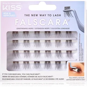 Péče o řasy a obočí KISS Falscara Wisp trsové nalepovací řasy s uzlíkem Lengthening Wisps 24 ks