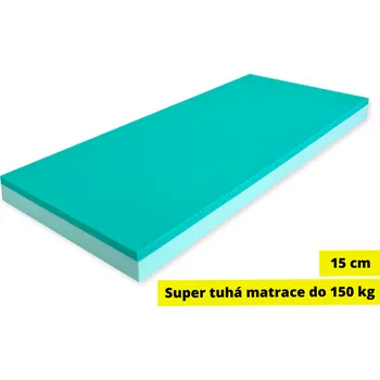 Matrace Super15 Hard - tvrdá matrace s vysokou nosností (Špičková 15 cm matrace s vysokou tuhostí, nosností a dlouhou životností. Doprava zdarma)