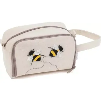 Organizér galanterie Malé pouzdro na projekt - Včela (Crochet Hook Bag Bee)