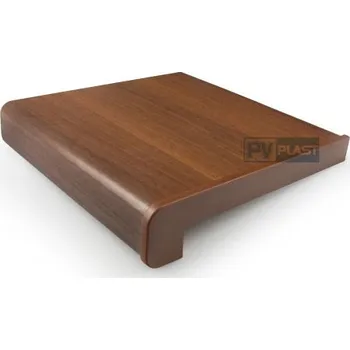 Parapet Pvplast vnitřní dřevotřískový parapet tmavý dub š. 350 mm