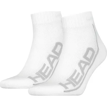 Head Tenisové ponožky SOCKS TENNIS 2P STRIPE QUARTER Barva: Bílá, Velikost: 39-42