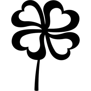 Samolepicí dekorace na vozidlo Samolepka srdcelístek na auto a motorku, tuning nálepka (5738)