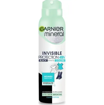 Garnier, Mineral Invisible Protection Clean Cotton antiperspirant ve spreji 150ml