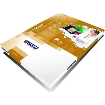 Papír Etiketa arch A4 Rayfilm, 64x21 mm, matná, bílá, 100 listů