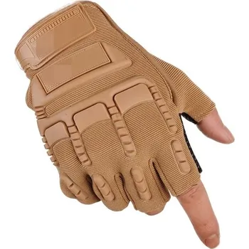 Chránič rukou Polořízené rukavice pro outdoor a cyklistiku | půlprstové - Khaki