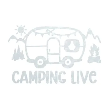 Samolepící dekorace SAMOLEPKA Camping live 001 pravá cestování v karavanu (51 - 3D karbon bílý) NA AUTO, NÁLEPKA, FÓLIE, POLEP, TUNING, VLASTNÍ TEXT, TISK, AUTOSAMOLEPKY.cz, POLEPY, OBRÁZEK, LOGO, SAMOLEPKY