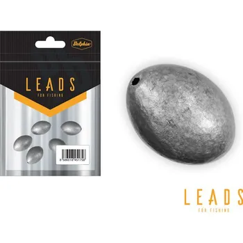 Zátěž pro ryby Delphin olovo Oliva s otvorom / 5ks Varianta: 40g