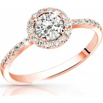 Prsten ŠPERKY-NM, Zlatý prsten se zirkony 873 Barva zlata: žlutá, Velikost prstenu: 52