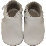 BABICE Kožené capáčky s koženou podrážkou šedé 4-5 let Šedá 28-29