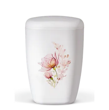 Smuteční dekorace Ekologická urna Aquarell - Broskvový květ