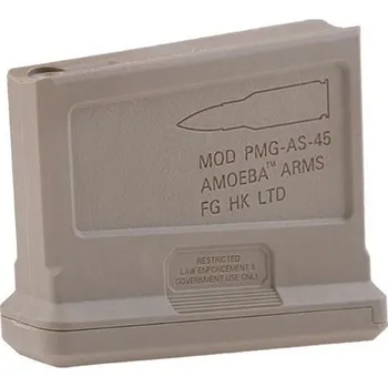 Krátký zásobník pro ARES Amoeba Striker AS01/02/03 - pískový DE, tlačný, 45bb, Ares/Amoeba