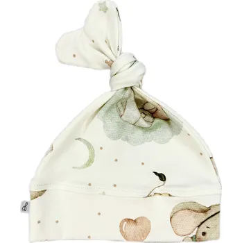 Kojenecká čepice Mimilove Kojenecká čepička srdíčko 3-6m. Slůňata