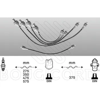 Auto elektroinstalace Zapalovací kabely PEUGEOT 304 1.1 43kW
