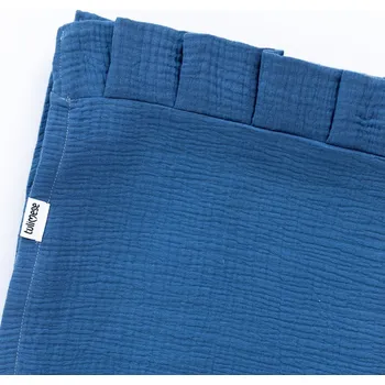 Nebesa nad postýlku Tulimese Baldachýn mušelínový indigo VÝBĚR TYPU BALDACHÝNU: BALDACHÝN SE STOJANEM, VOLITELNÉ DOPLŇKY: BALDACHÝN S VOLÁNEM