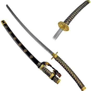 Replika zbraně AF Zdobná katana "DOUBLEHAND SAMURAI" černá