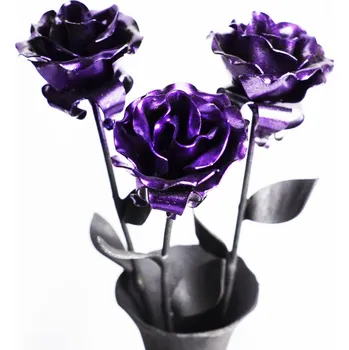 Pugét velkých keltských růží - fialové - 3