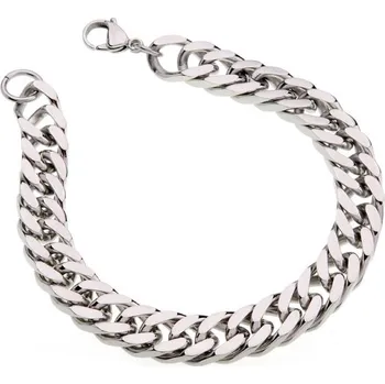 Náramek Náramek ocel Rombo 10 mm 64026 délka 19 cm