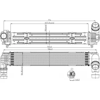 Chladič motoru Chladič turba HART 614 230