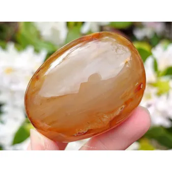 Sběratelství Karneol hladký kámen z Madagaskaru 116g