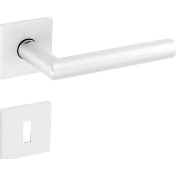 Dveřní kování TI - FAVORIT - HR 2002Q 5S rozety BBQ, klika/klika WS - Bílá matná (152)