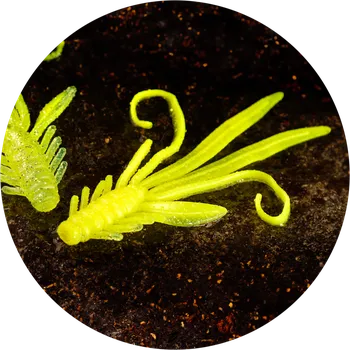 Nástraha RedBass Gumová Nástraha Nymfa Signal Yellow G UV - XL 130 mm