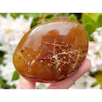 Přírodní kámen Hladký kámen karneol 210g Madagaskar