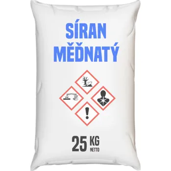 Hnojivo Síran měďnatý, modrá skalice, pentahydrát, technický 25 kg