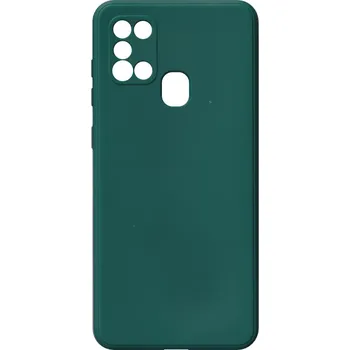 Pouzdro na mobilní telefon CVK Kryt tmavě zelený na Samsung Galaxy A21S